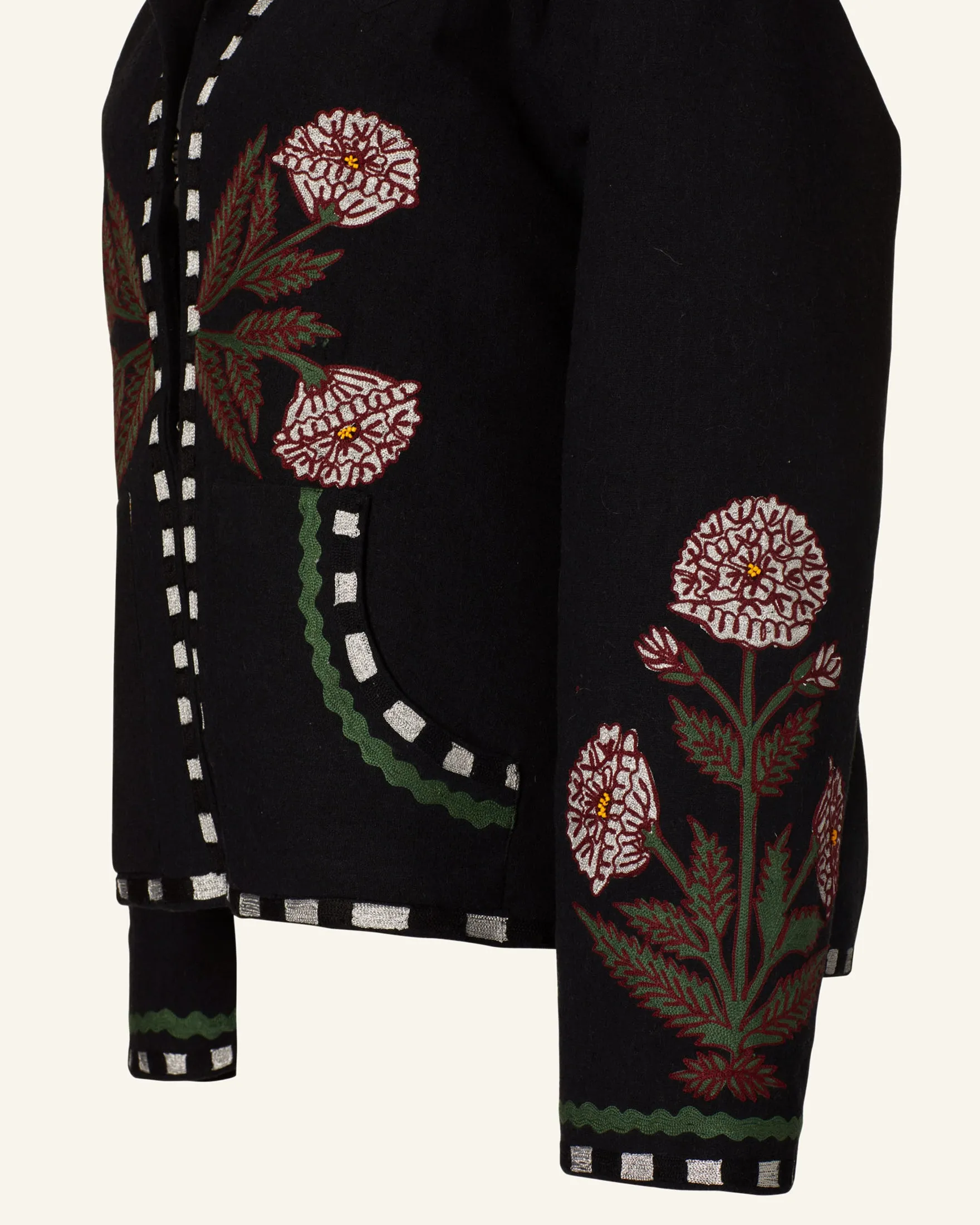 Western Black Bloom Jacket