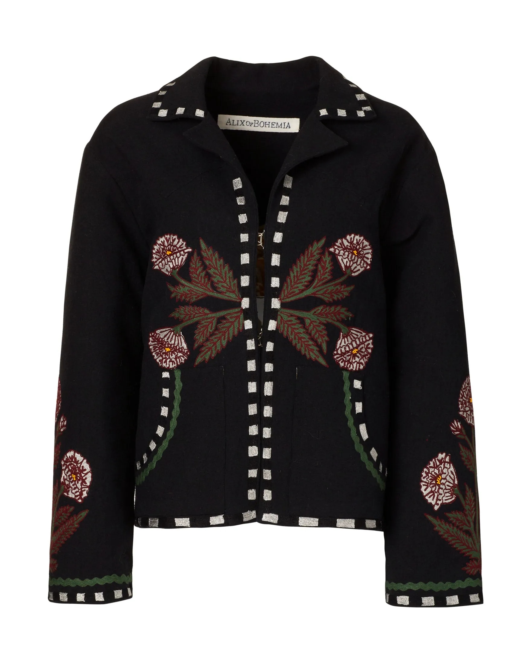 Western Black Bloom Jacket