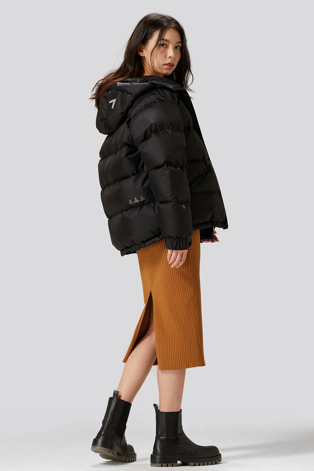 Windproof Ultra Warm Puff Jacket with Hoodie