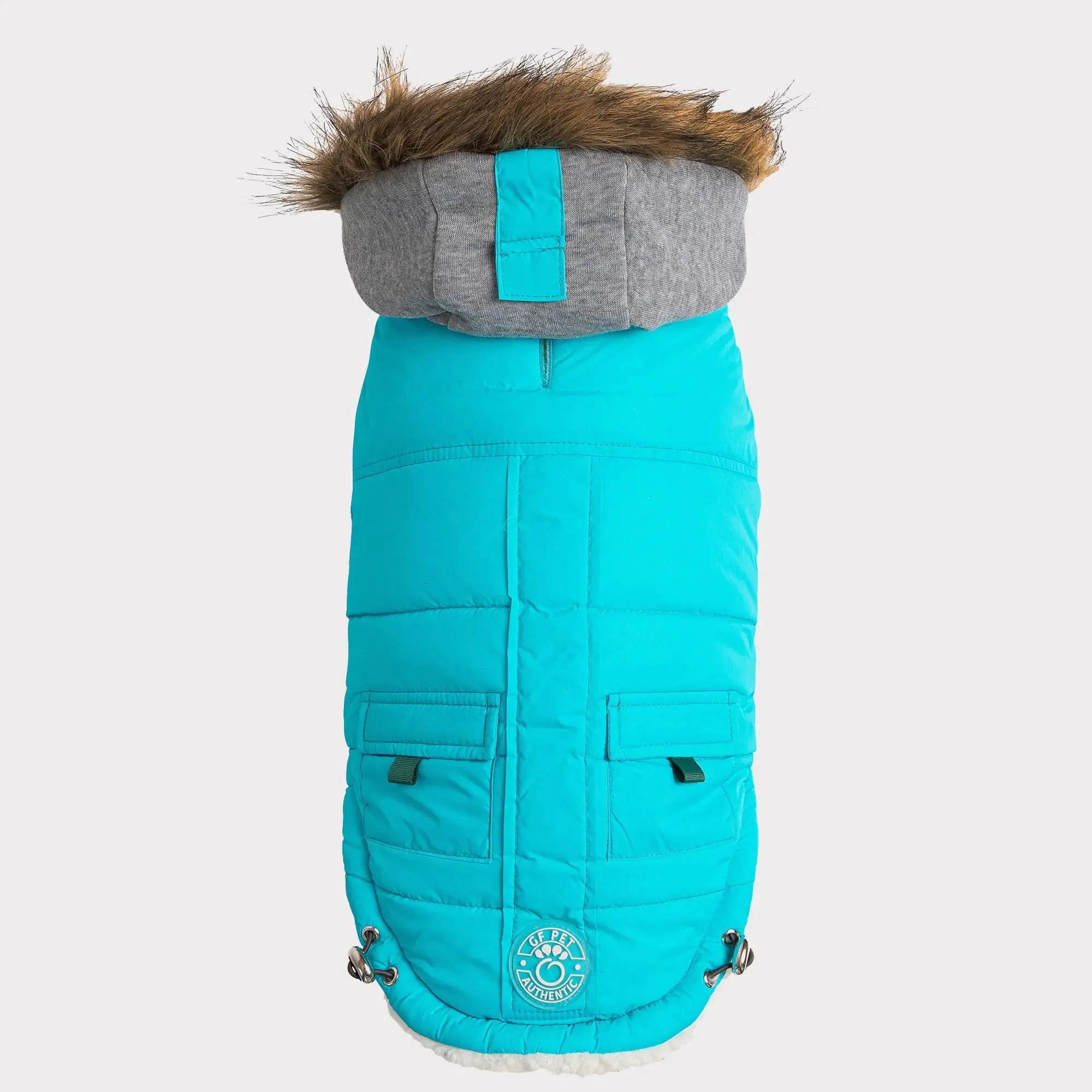 Winter Sailor Dog Parka | Aqua