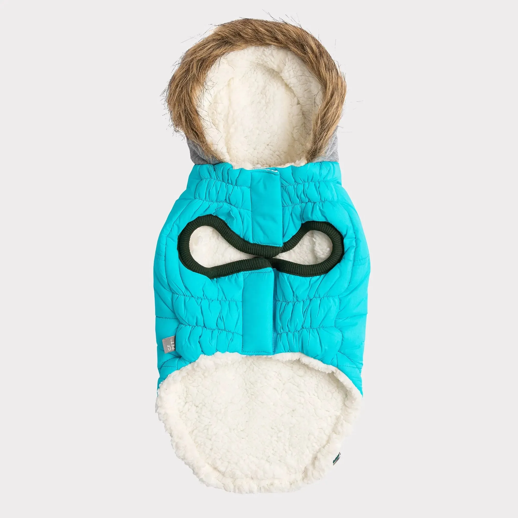 Winter Sailor Dog Parka | Aqua