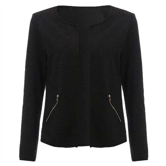 Women Basic Long Sleeve Jacket