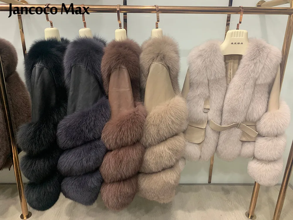 Women's Genuine Sheepskin Leather Jackets Winter Thick Warm Overcoats