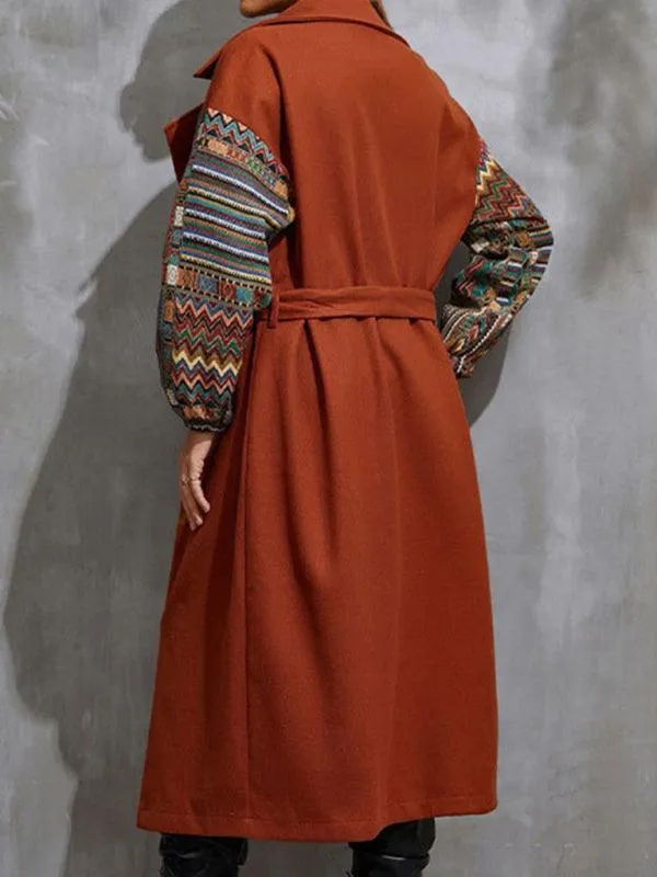Women's Lapel Loose Woolen Coat
