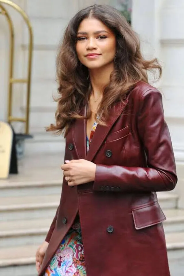 Women's New Trench Leather coat. Real Soft Lambskin Leather. Burgundy Long Coat.