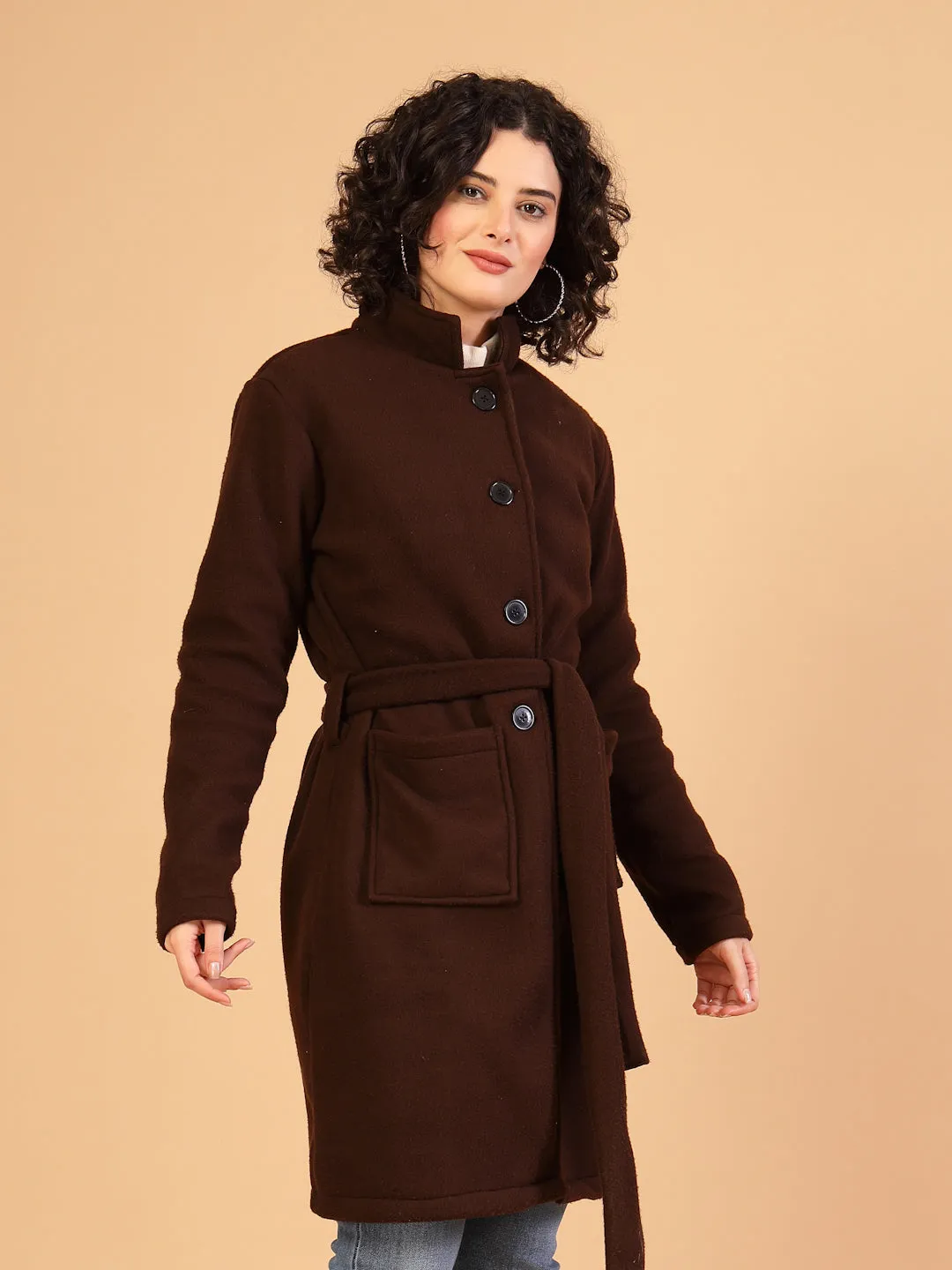 Women’s Solid Fleece Coat