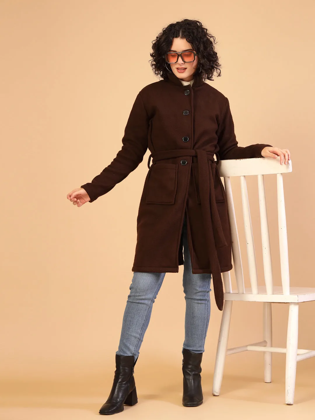 Women’s Solid Fleece Coat