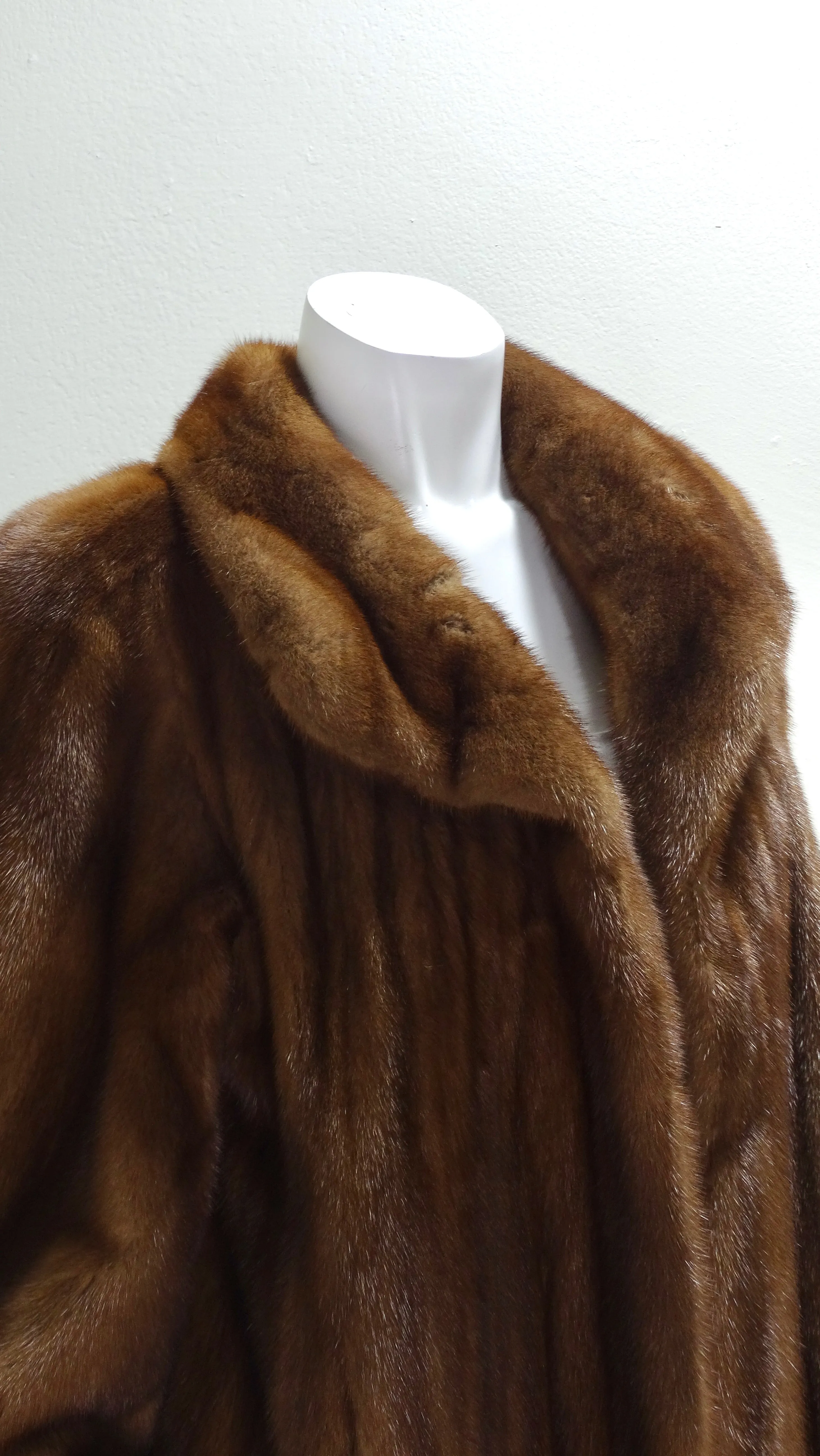 Zandra Rhodes Mink Full Length Trumpet Coat