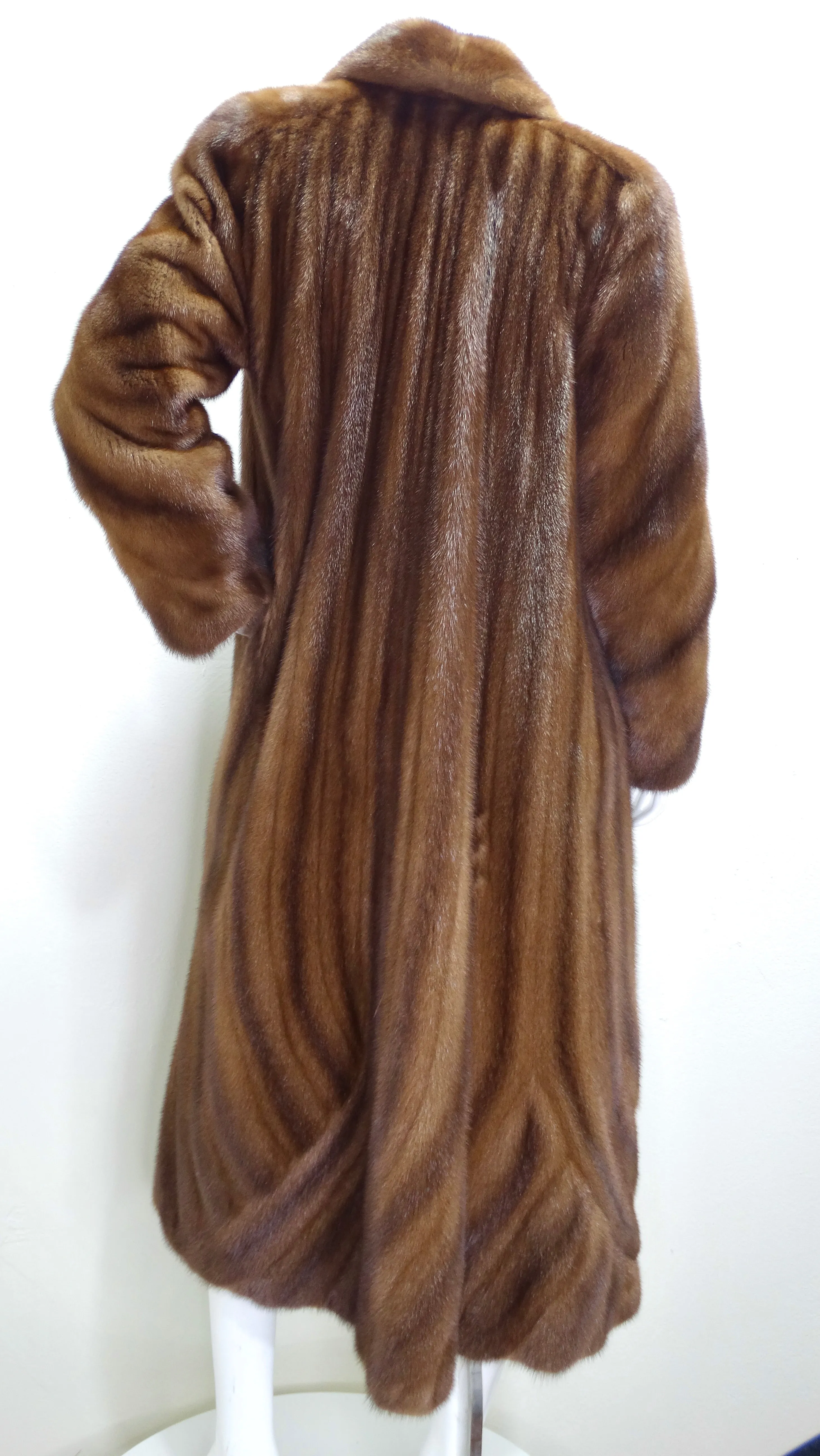Zandra Rhodes Mink Full Length Trumpet Coat