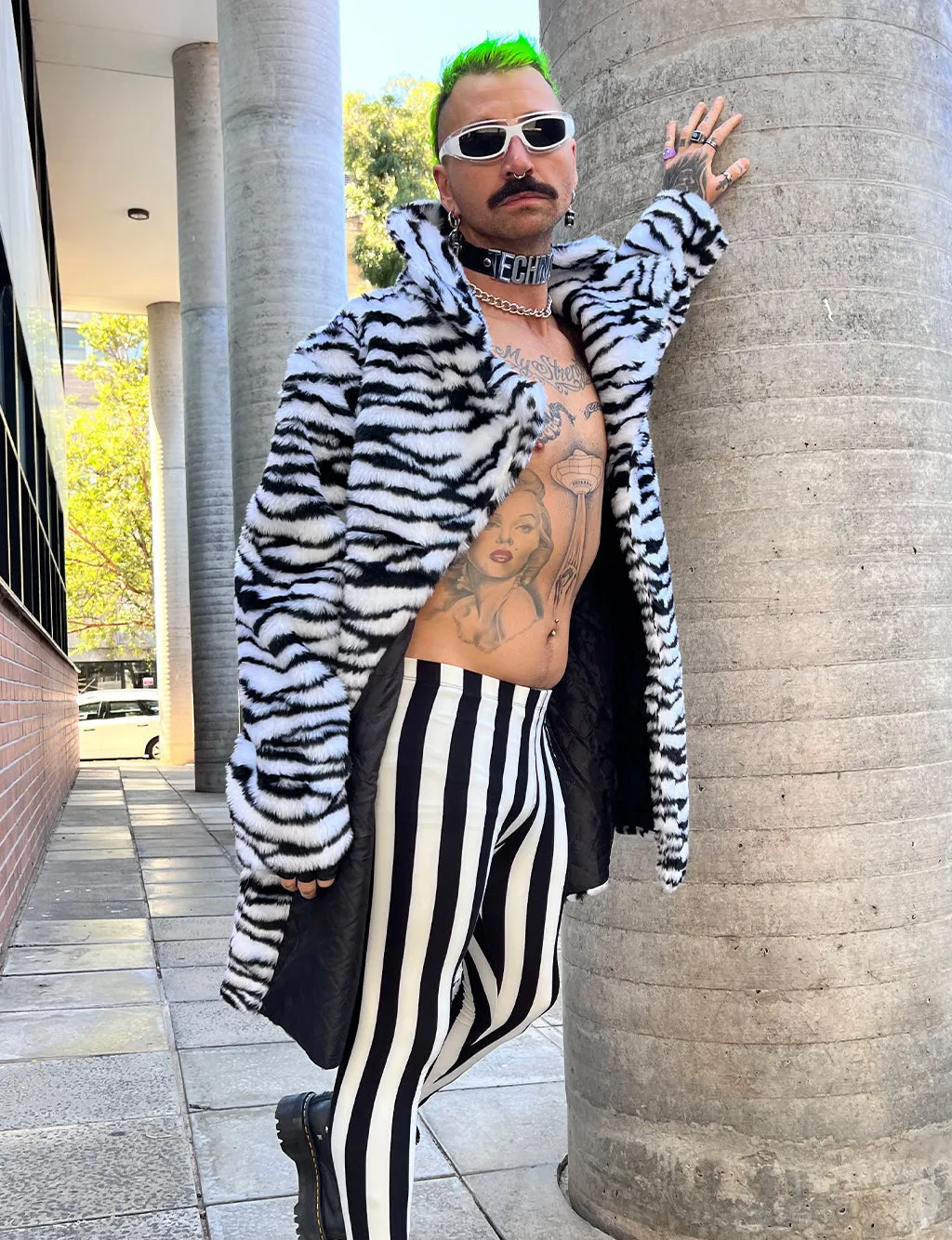 ZEBRA FAUX FUR JACKET • READY TO SHIP •
