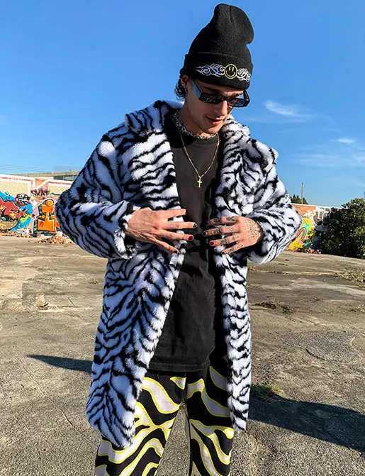 ZEBRA FAUX FUR JACKET • READY TO SHIP •